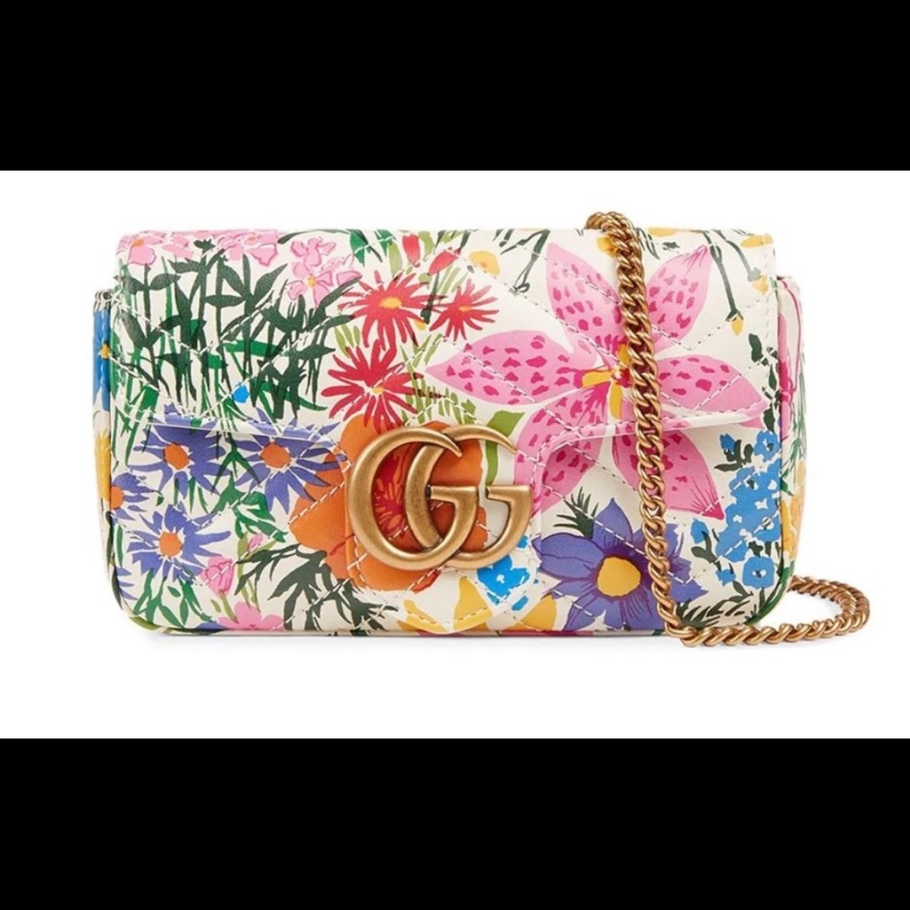 GUCCI GG Marmont Leather Mini Bag